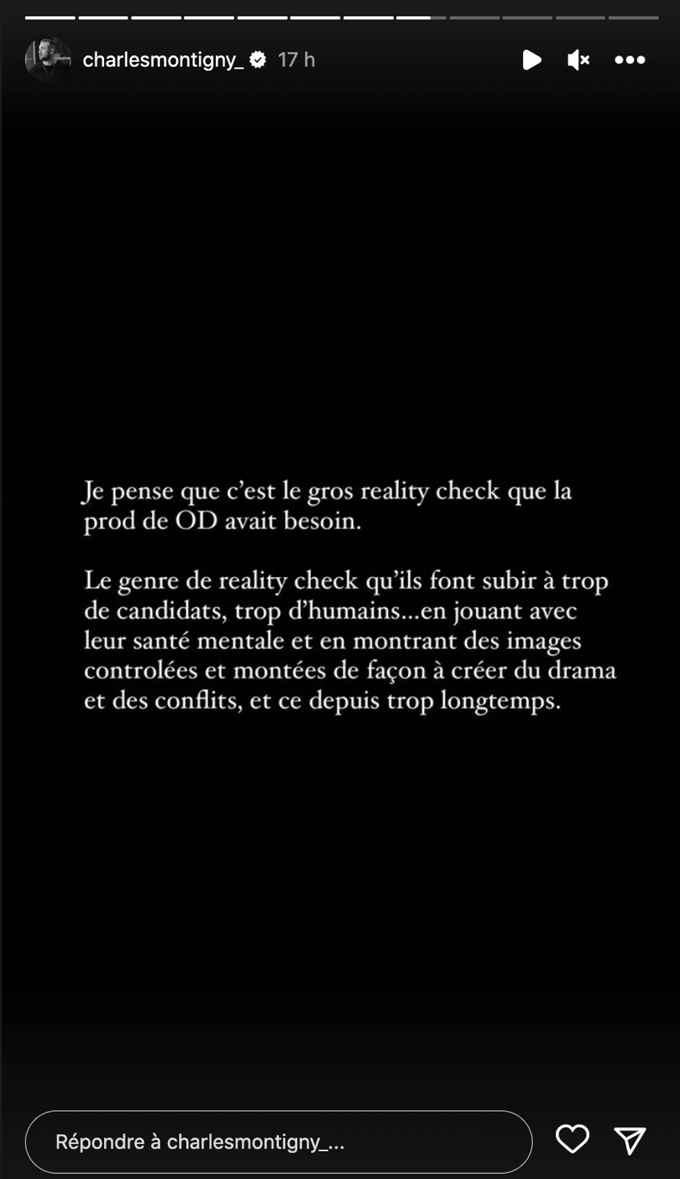 Charles Montigny d'OD Chez Nous.