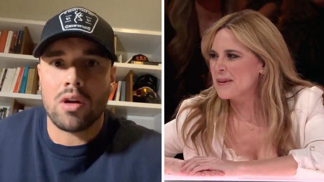 Charles Montigny parle du manque de nourriture à OD. Droite : Julie Snyder à Tout le monde en parle.