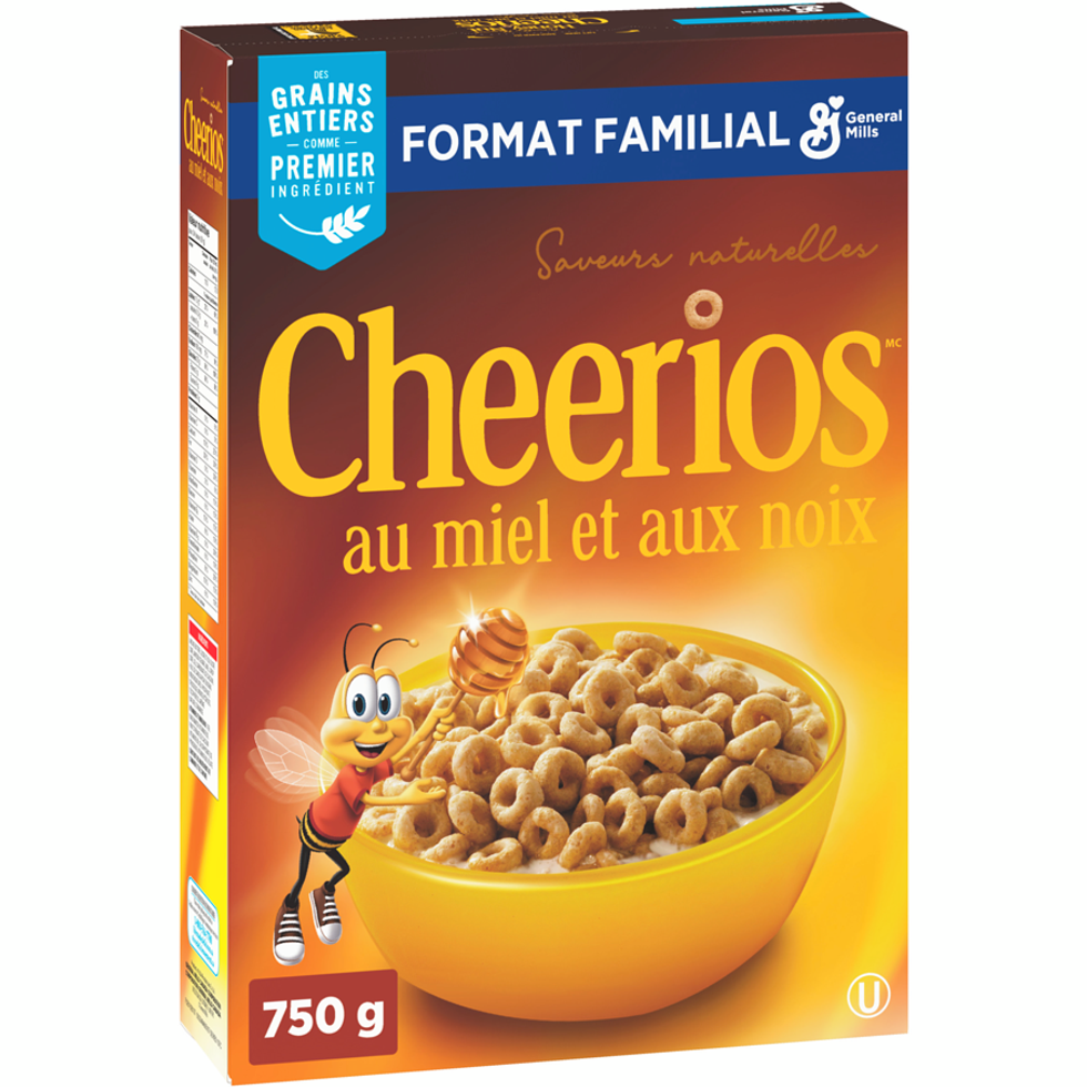 Cheerios au miel et aux noix en format familial.