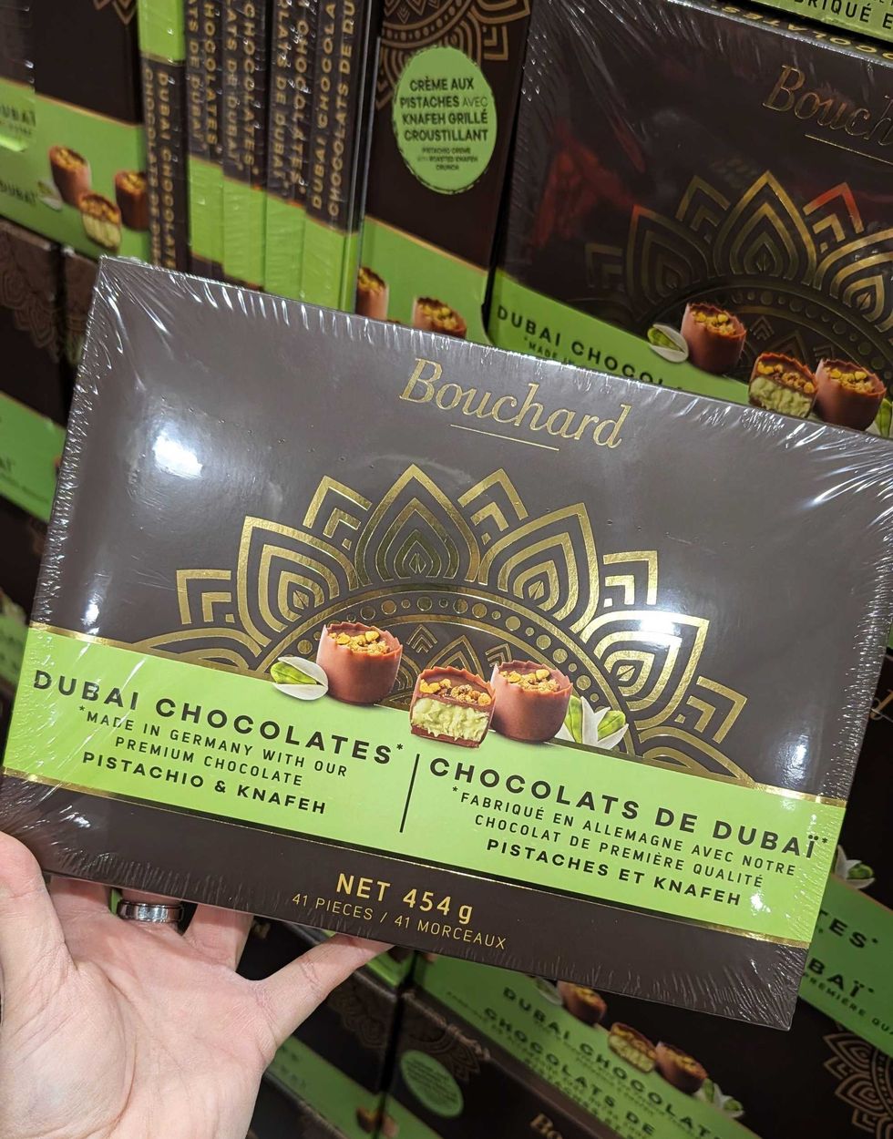 Chocolat de Duba\u00ef de la marque Bouchard.