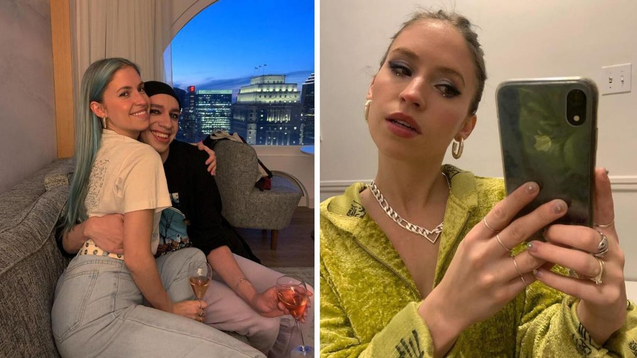 Claudia Bouvette et Tranna Wintour de Big Brother Célébrités. Droite : Claudia Bouvette.