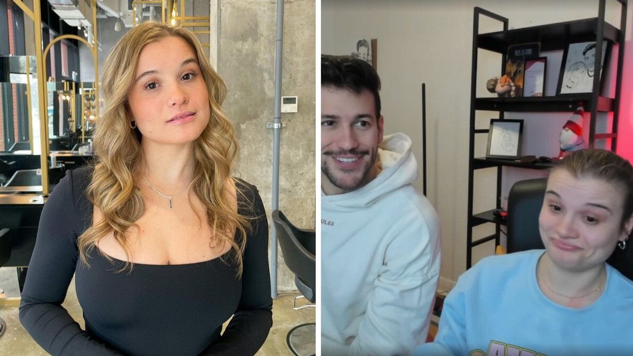 Claudie Mercier. Droite : Mathieu Pellerin et Claudie Mercier.