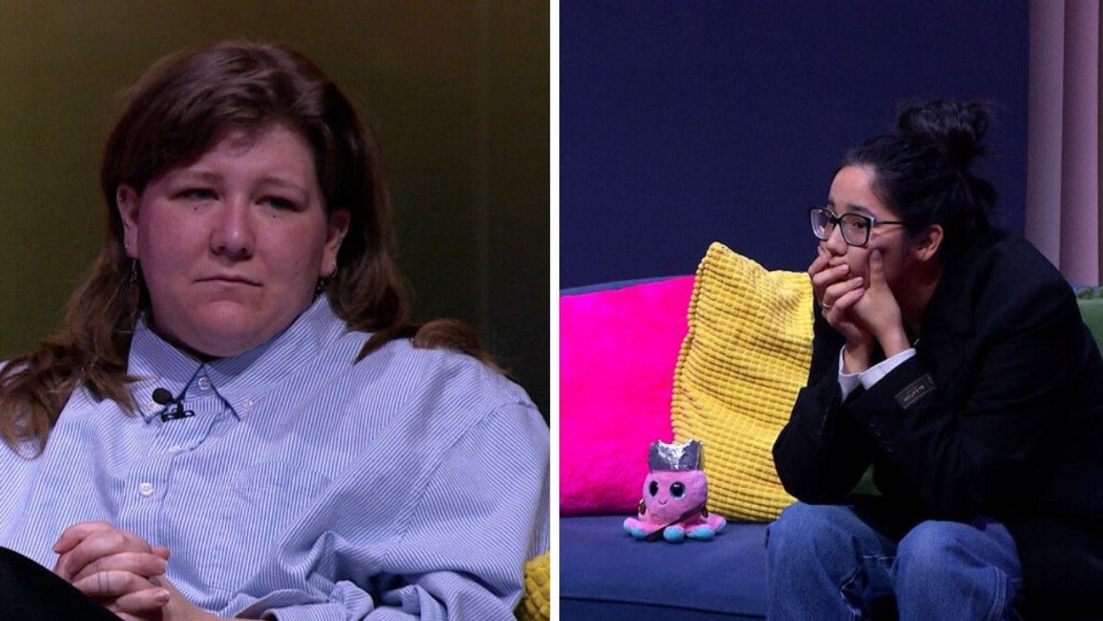 Coco Belliveau à Big Brother Célébrités. Droite : Jemmy Echaquan Dubé à Big Brother Célébrités.