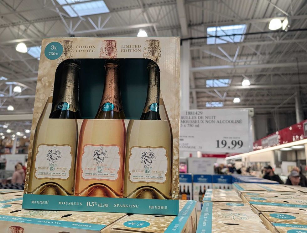 Coffret de trois mousseux Bulles de Nuit sans alcool.