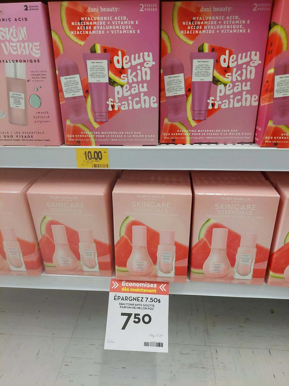 Coffrets de soins visage Dani Beauty et Ruby & Millie \u00e0 la past\u00e8que en promotion chez Tigre G\u00e9ant