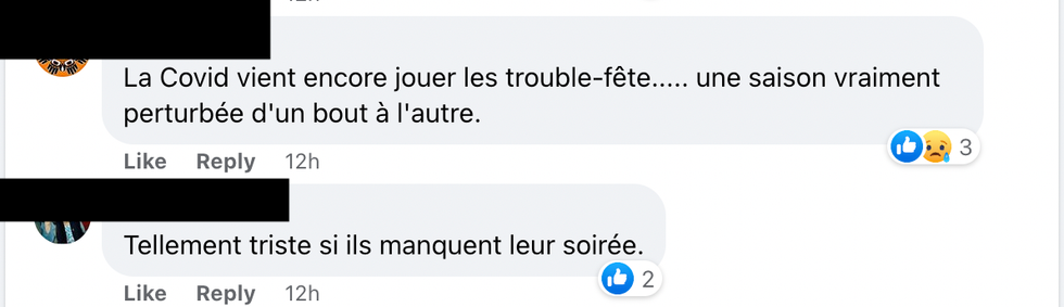 Commentaire Facebook.