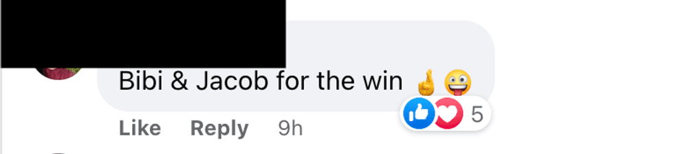 Commentaire Facebook.