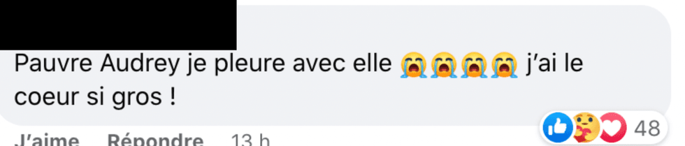 Commentaire Facebook.