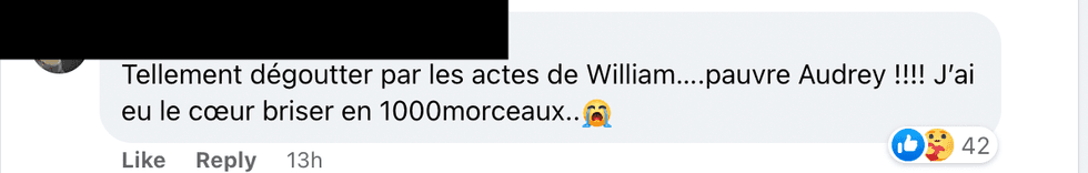 Commentaire Facebook.