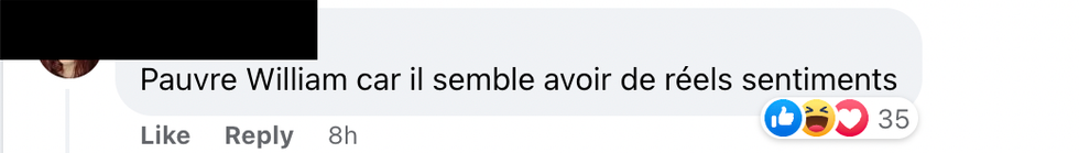 Commentaire Facebook.