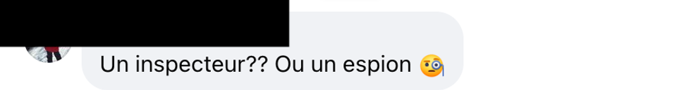 Commentaire sur Facebook.