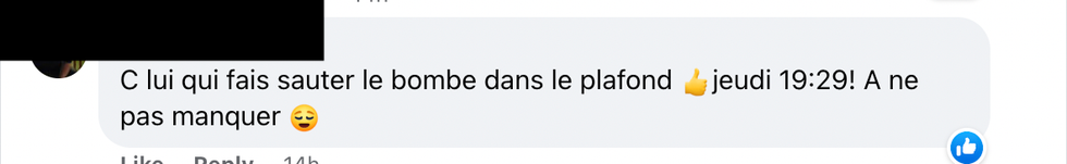 Commentaire sur Facebook.