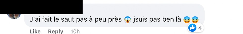 Commentaire sur Facebook.