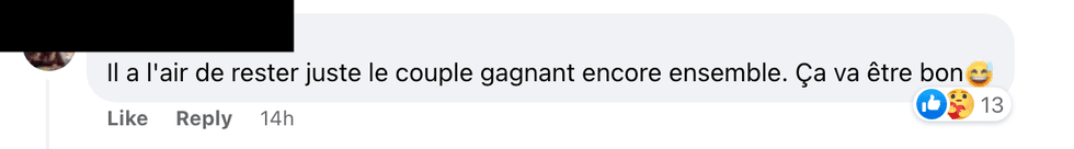 Commentaire sur Facebook.