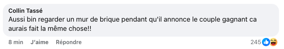 Commentaire sur la page Facebook d'Occupation Double Chypre.