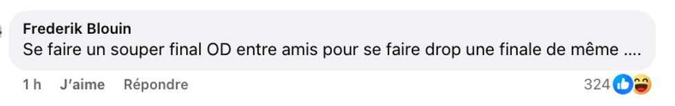 Commentaire sur la page Facebook d'Occupation Double Chypre.