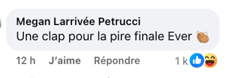 Commentaire sur la page Facebook d'Occupation Double Chypre.