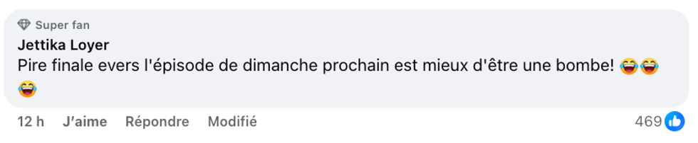 Commentaire sur la page Facebook d'Occupation Double Chypre.