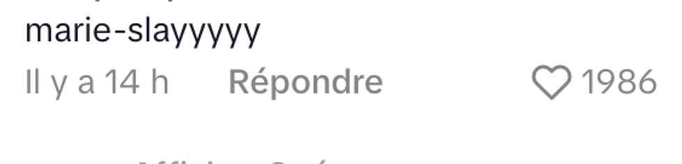 Commentaire sur la r\u00e9ponse de Marie-Mai \u00e0 Denise Filiatrault \u00e0 Star Acad\u00e9mie en 2003.