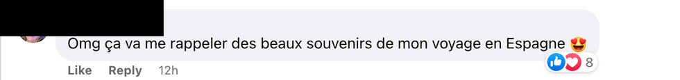 Commentaires sur Facebook.