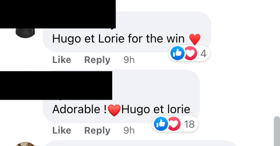 Commentaires sur Facebook.
