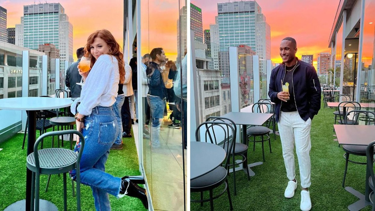 Coucher de soleil sur la Terrasse Carla