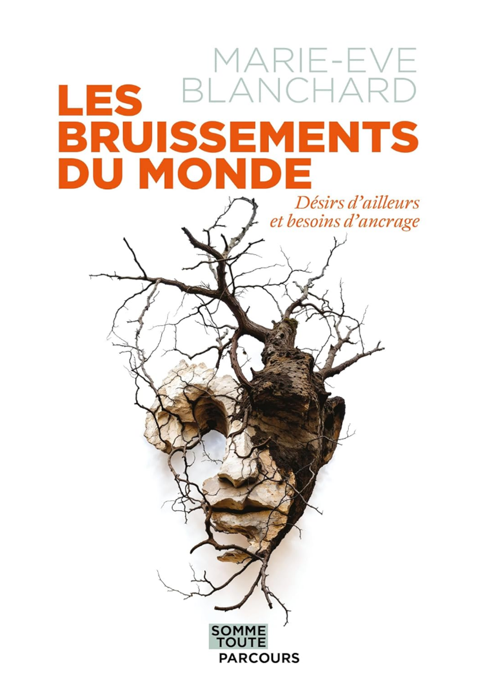Couverture du livre \u00ab Les bruissements du monde : D\u00e9sirs d\u2019ailleurs et besoins d\u2019ancrage \u00bb de Marie-Eve Blanchard.