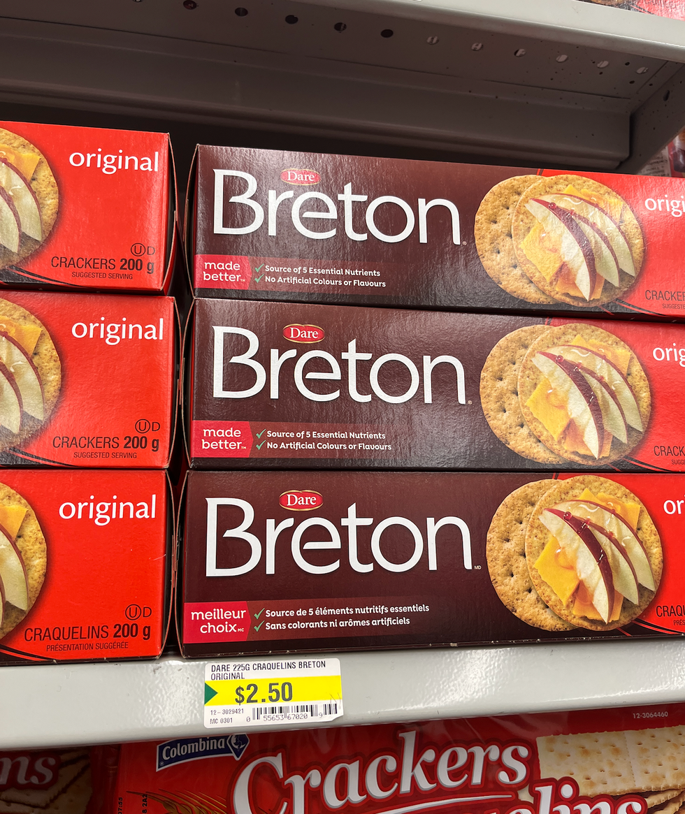 Craquelins Breton au Dollarama.