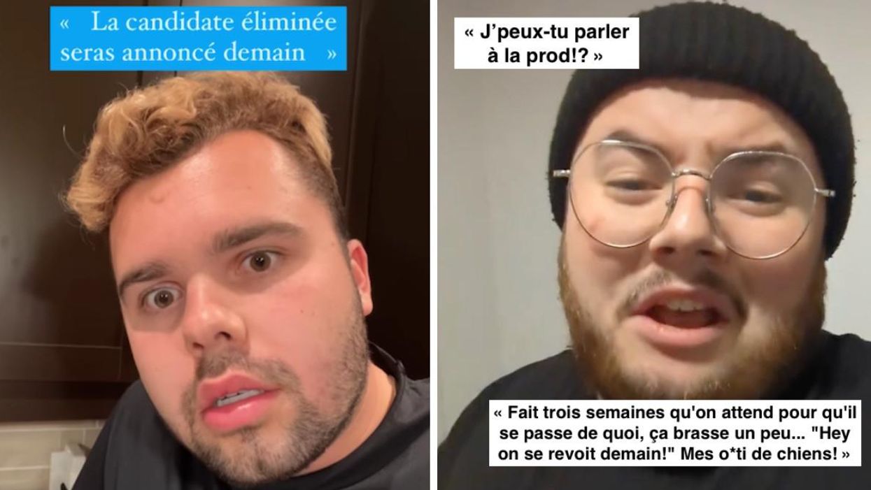 Créateur de contenu Brendan Mikan. Droite : Humoriste Tommy Néron.