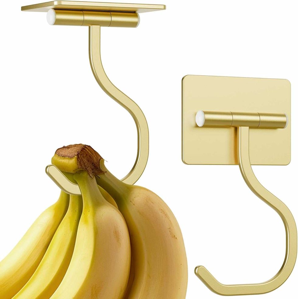 Crochet mural dor\u00e9 pour suspendre des bananes sur Amazon.