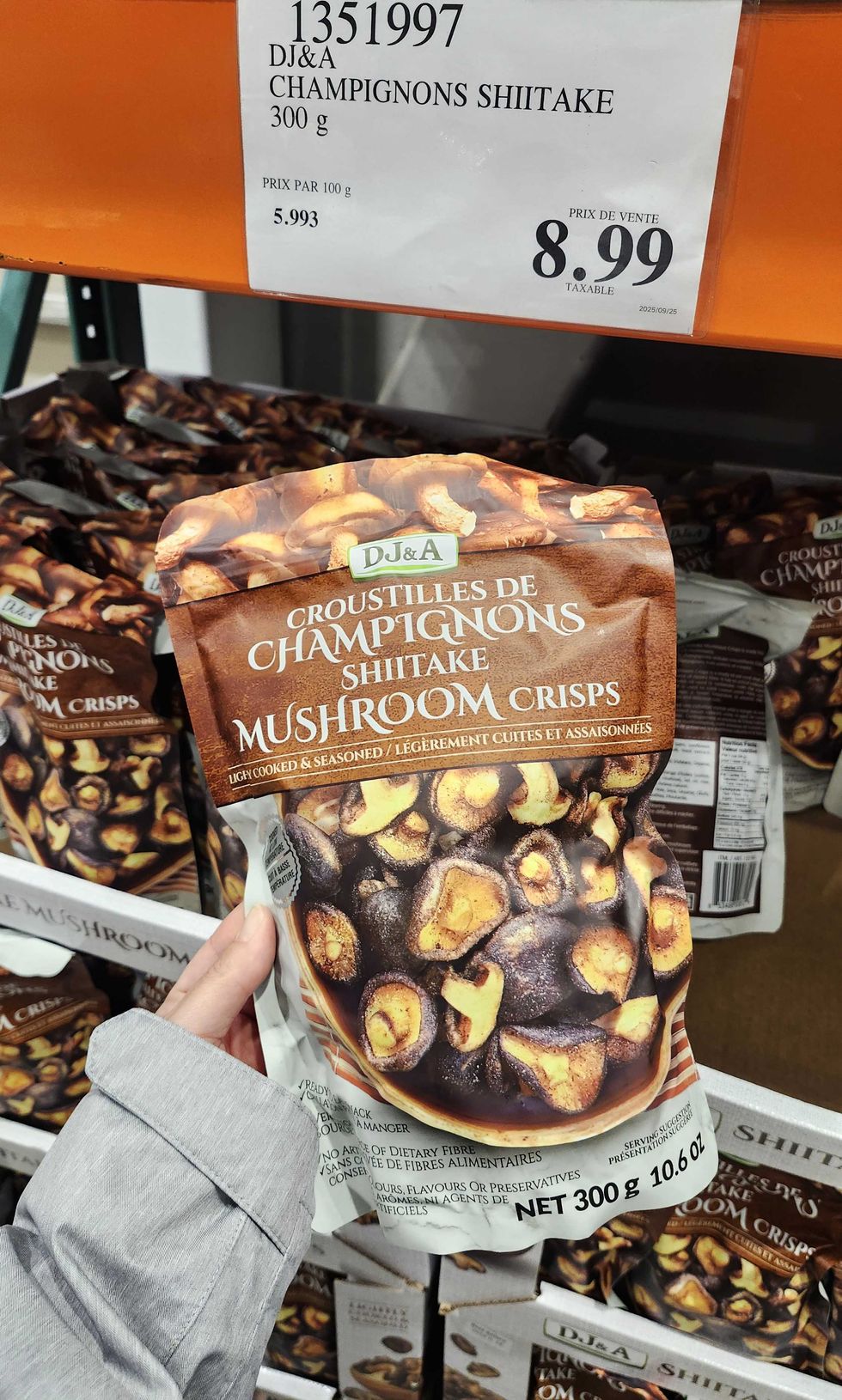 Croustilles de champignons.