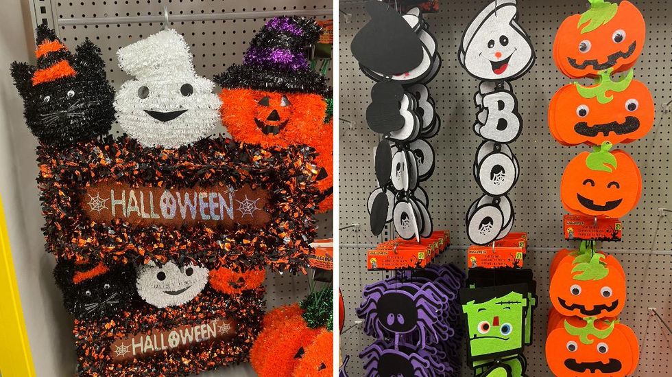 D\u00e9corations d'Halloween au Dollarama.