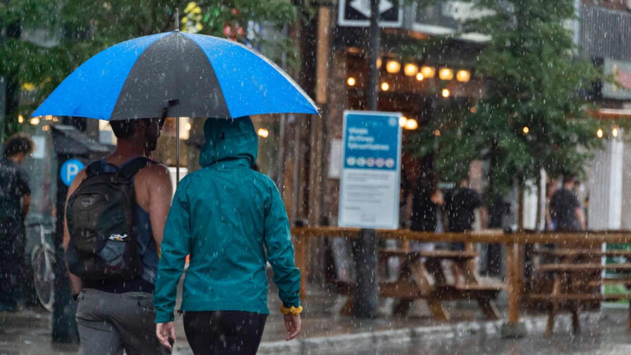 De la pluie à Montréal.