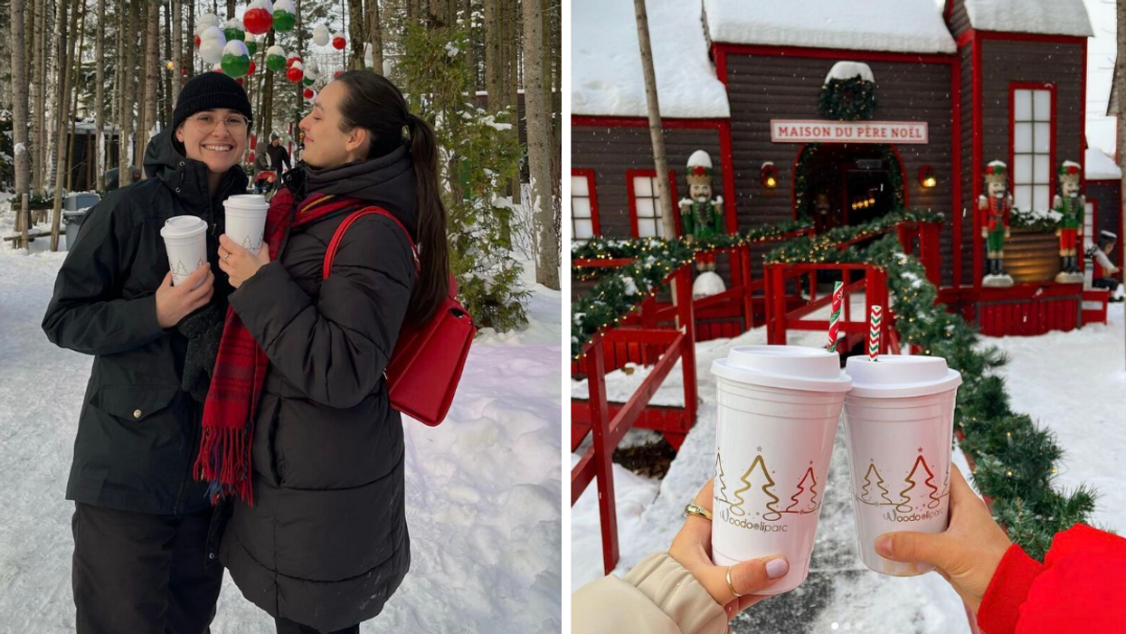 Des clients au Woodooliparc. Droite : Boissons au Woodooliparc.