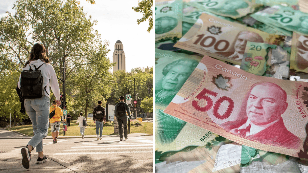 Des étudiants et étudiantes de l'Université de Montréal.