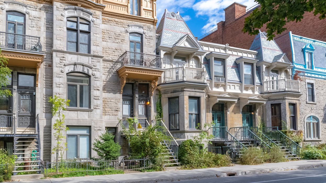 Des maisons victoriennes à Montréal.