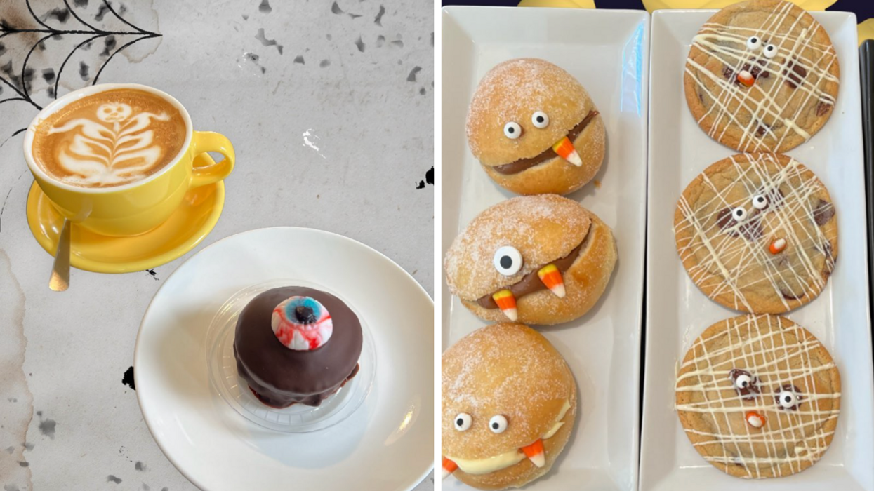 Des pâtisseries et des lattes pour Halloween du Café Zezin.