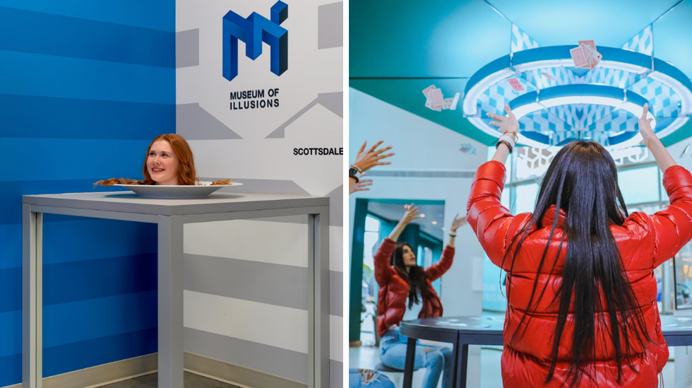 Des personnes au Mus\u00e9e de illusions.