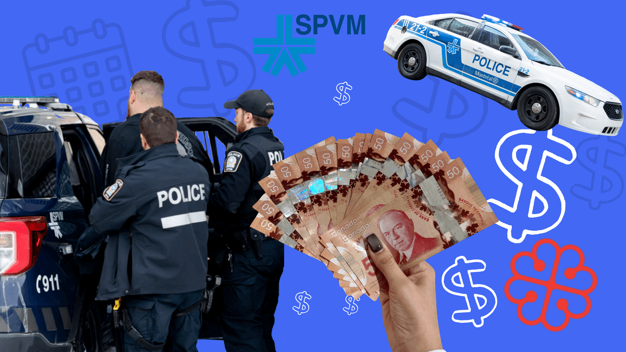 Des policiers, un criminel et de l'argent canadien.