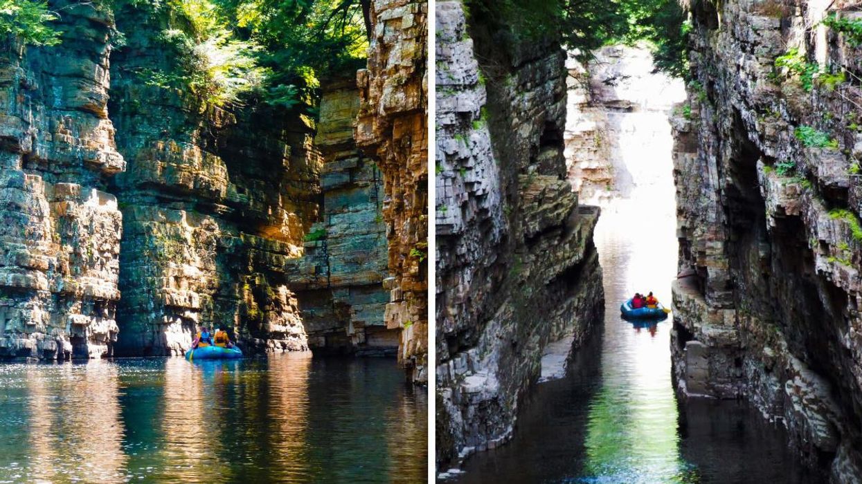 Descente en tube et rafting à Ausable Chasm.