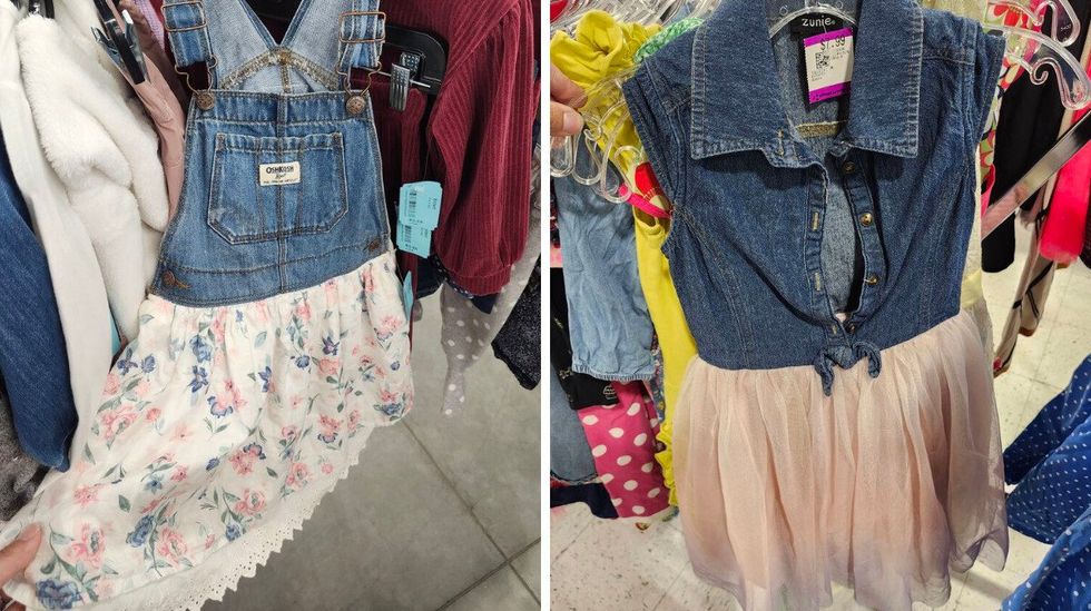 Deux robes pour fillette.