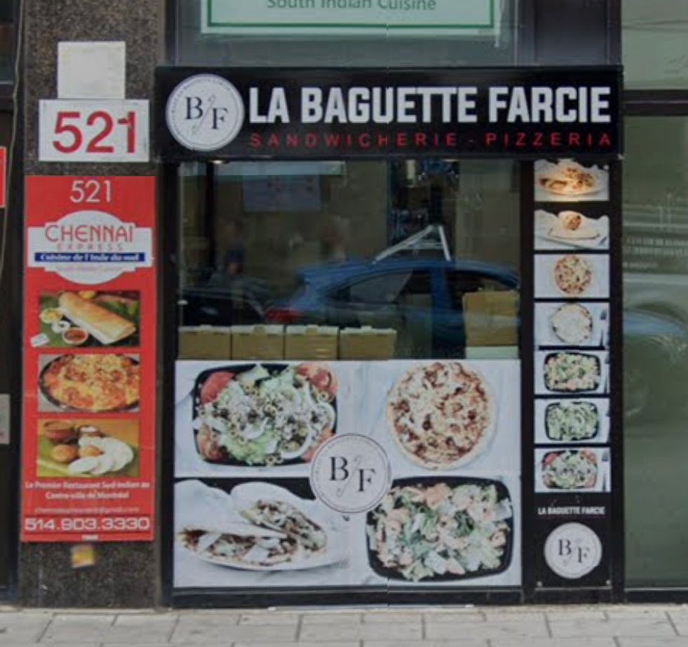 Devanture de La Baguette Farcie.