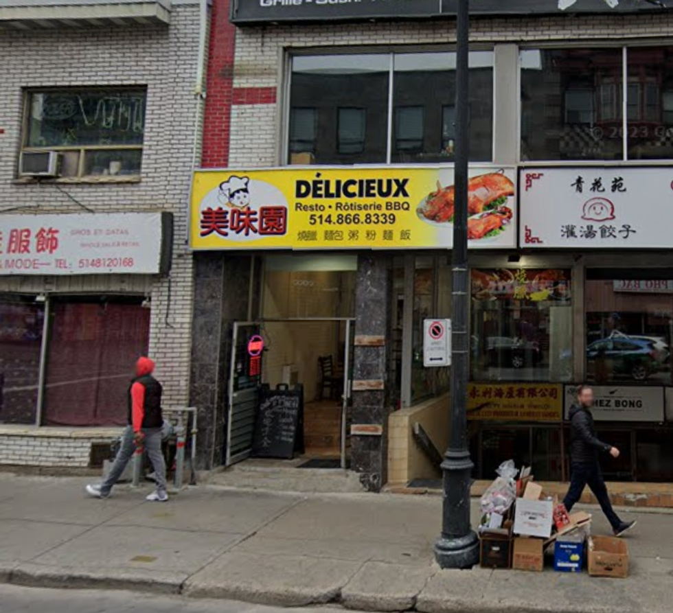 Devanture du D\u00e9licieux Mei Mei - R\u00f4tisserie BBQ \u00e0 Montr\u00e9al.