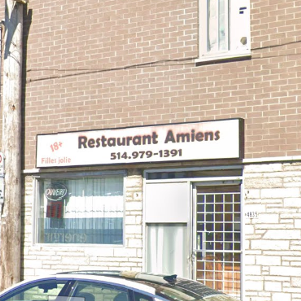 Devanture du Restaurant Amiens \u00e0 Montr\u00e9al.