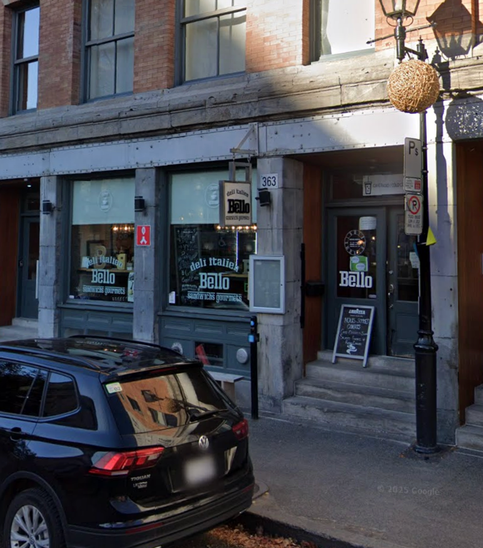 Devanture du restaurant Bello \u00e0 Montr\u00e9al.