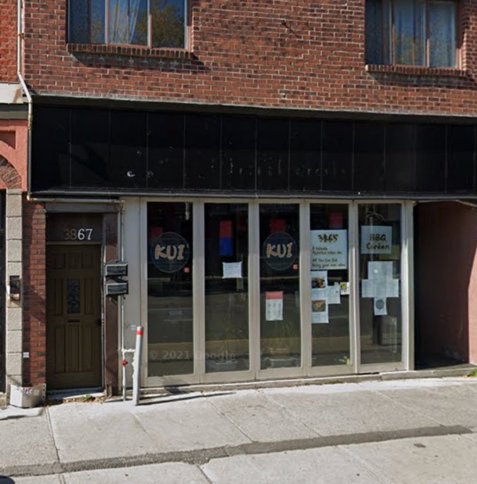 Devanture du restaurant Kui \u00e0 Montr\u00e9al.