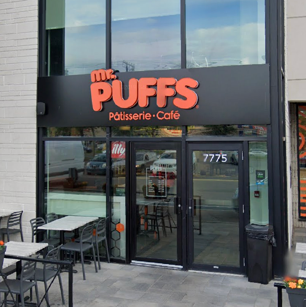 Devanture du restaurant Mr. Puffs LaSalle.