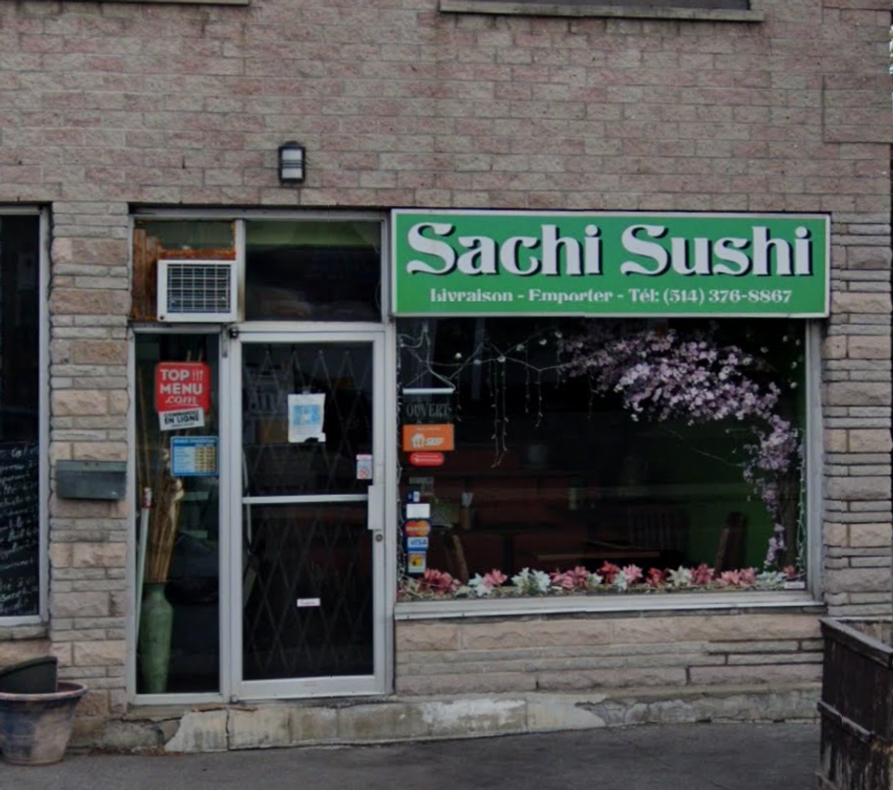 Devanture du restaurant Sachi Sushi.