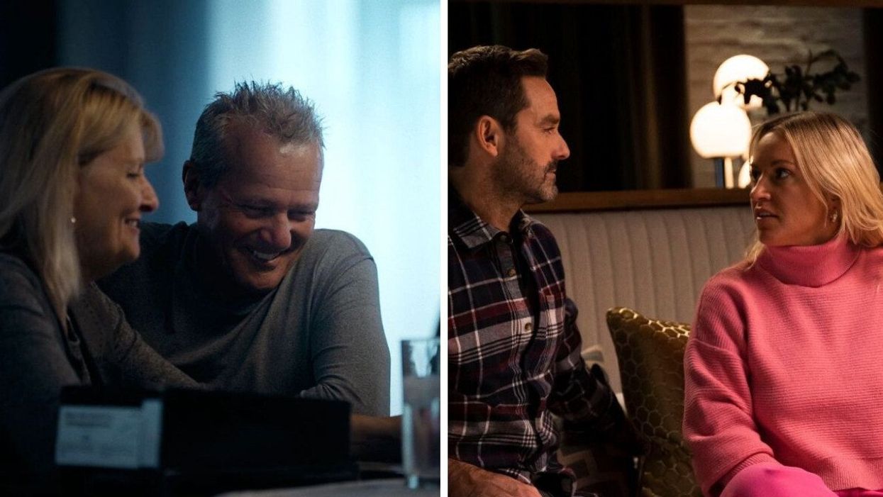 Diane et Yves de Si on s'aimait encore. Droite : Guillaume Lemay-Thivierge et Émily Bégin.