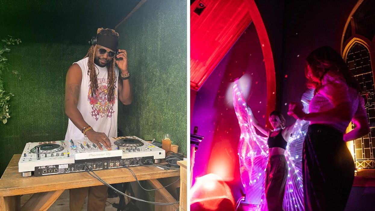 DJ Kiari d'Occupation Double. Droite : Le Anatha Fest.